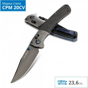 Нож BENCHMADE 15080BK-191 CROOKED RIVER GOLD CLASS